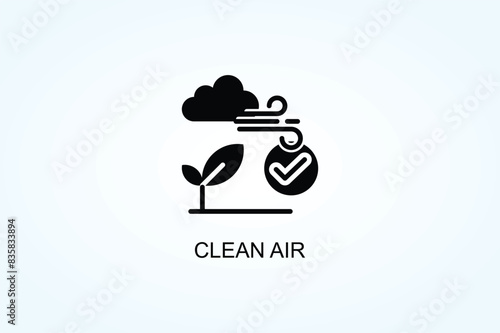Clean Air Vector  Or Logo Sign Symbol Illustration