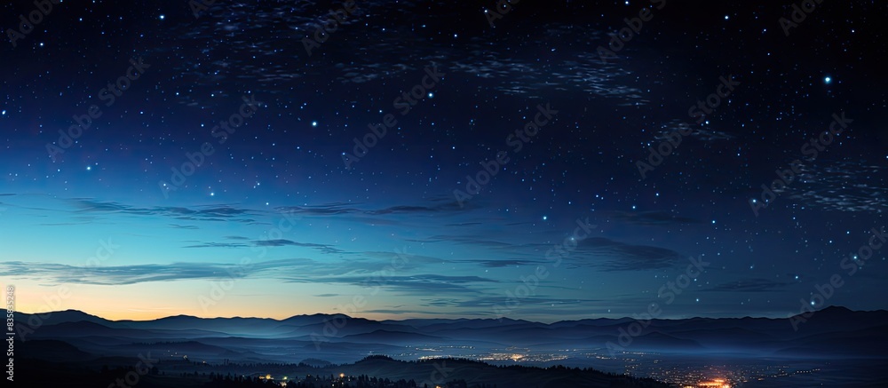 Night sky displaying the vast universe in captivating detail with a beautiful copy space image. Night sky displaying the vast universe in captivating detail with a beautiful copy space image.