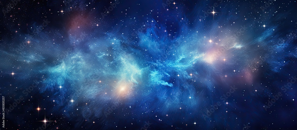 Obraz premium Festive fireworks illuminate the night sky creating a vibrant backdrop for holiday celebrations with copy space image.