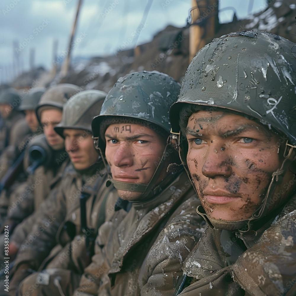 Korean War soldiers in winter gear Korean War soldiers in winter gear
