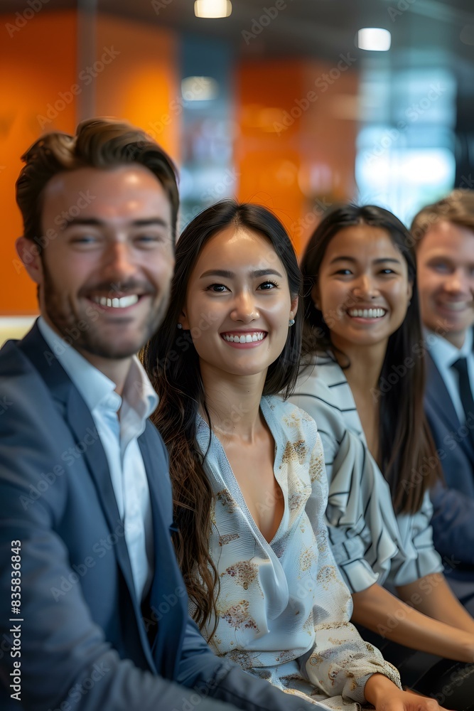 Multiethnic group of business professionals smiling Multiethnic group of business professionals smiling