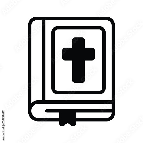 A holy book of bible, sacred book vector design