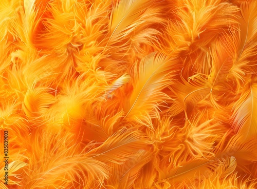 orange feathered background photo