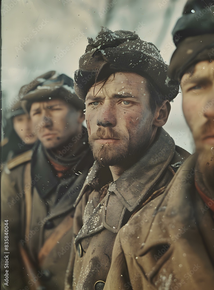 Portrait of a Soviet soldier during World War II Portrait of a Soviet soldier during World War II