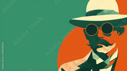 James Joyce Bloomsday Dublin Poster Illustration photo