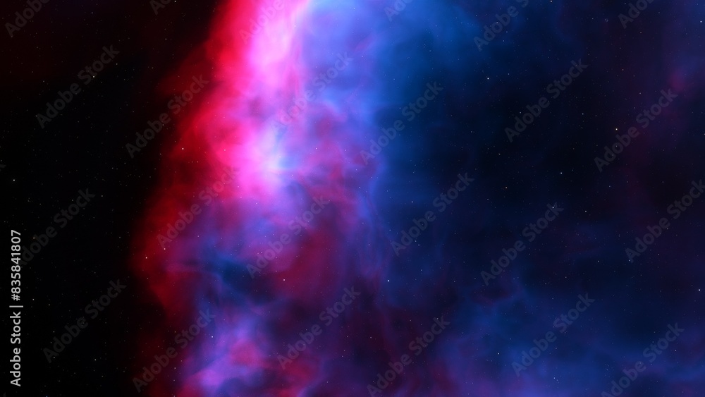 Naklejka premium colorful nebula gas cloud