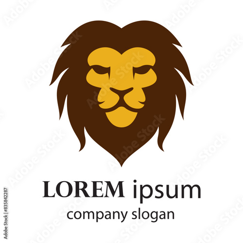 Elegant and dignified lion head logo design