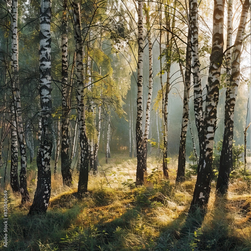 Fototapeta premium Birch Grove,birtch