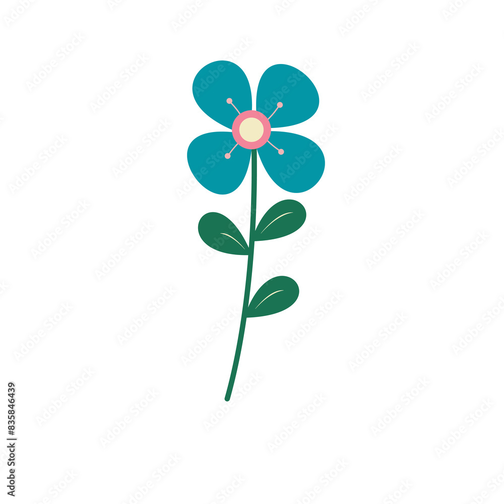 Abstract Cute Sticker Hand Drawn Line Art Floral Botanical Abstract Cute Sticker Hand Drawn Line Art Floral Botanical