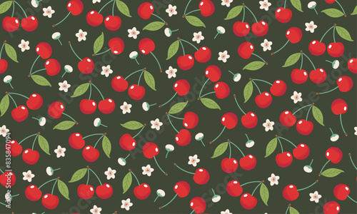 a sweet red cherry pattern