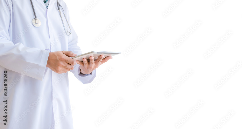 Doctor concept and medical stethoscope white background Doctor concept and medical stethoscope white background