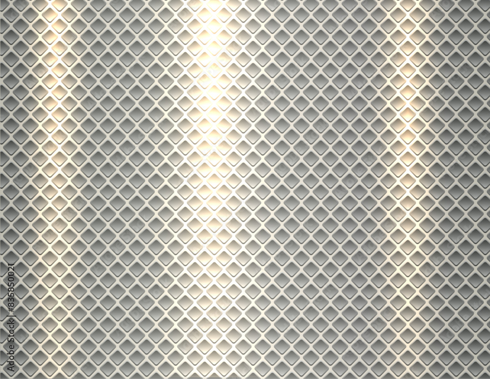 Fototapeta premium Abstract background, shiny and elegant silver metallic pattern.