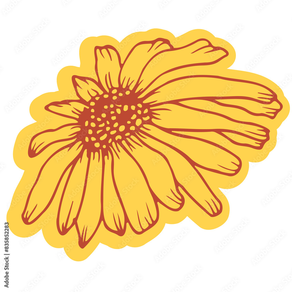 Abstract Cute Sticker Hand Drawn Line Art Abstract Cute Sticker Hand Drawn Line Art