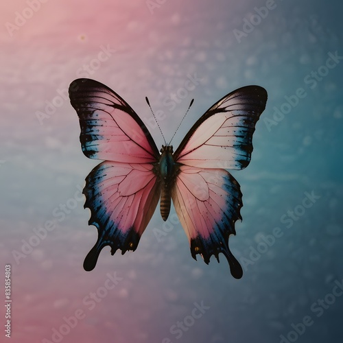 beautiful butterfly in the sky
