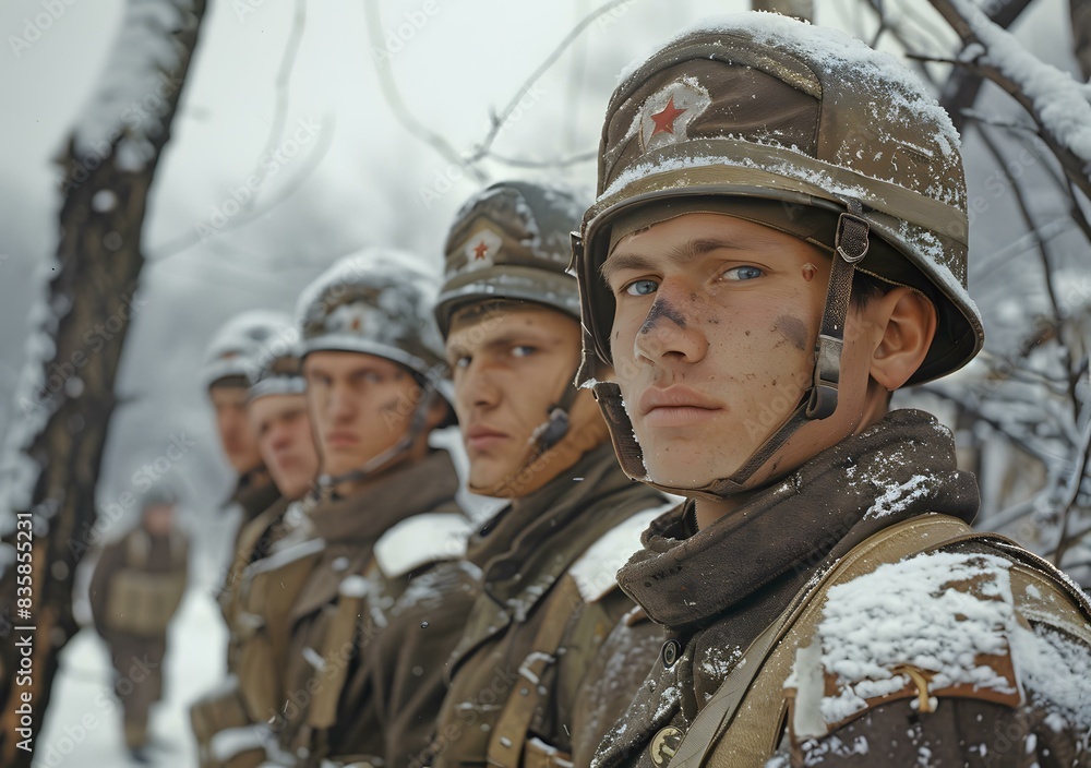 Soviet Red Army soldiers during World War II Soviet Red Army soldiers during World War II