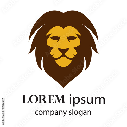 Elegant and dignified lion head logo design