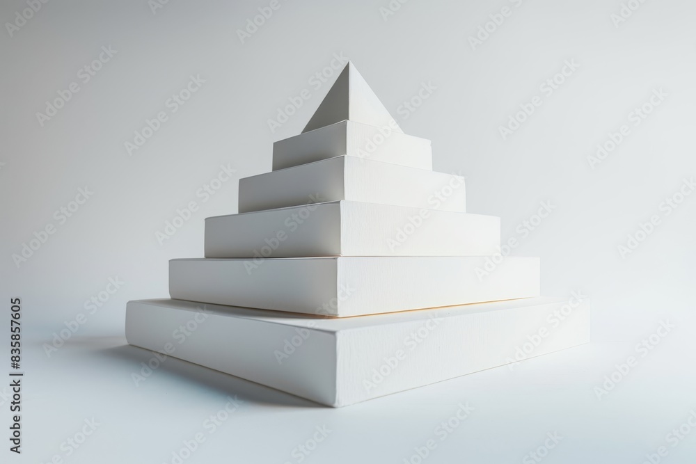 Realistic photograph of a complete Pyramid charts,solid stark white background, focused lighting Realistic photograph of a complete Pyramid charts,solid stark white background, focused lighting