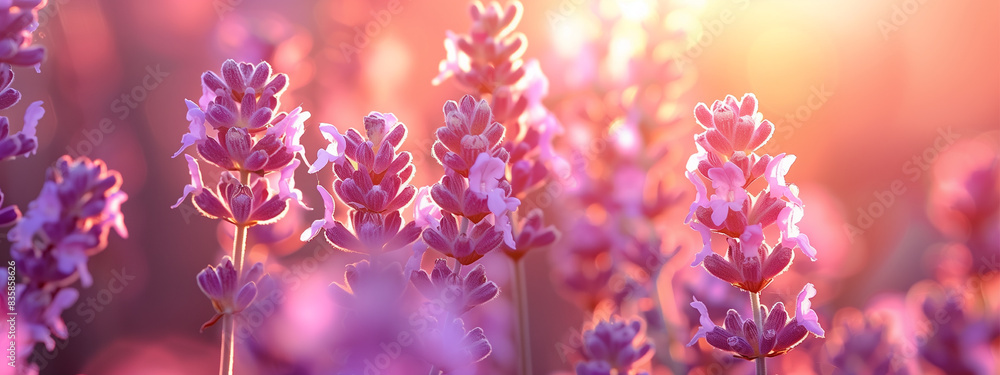 A field of purple flowers with a bright sun in the background. The flowers are in full bloom and the sun is shining brightly on them. The scene is peaceful and serene A field of purple flowers with a bright sun in the background. The flowers are in full bloom and the sun is shining brightly on them. The scene is peaceful and serene