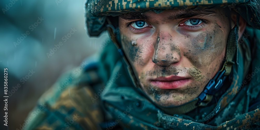 Portrait of a soldier Portrait of a soldier