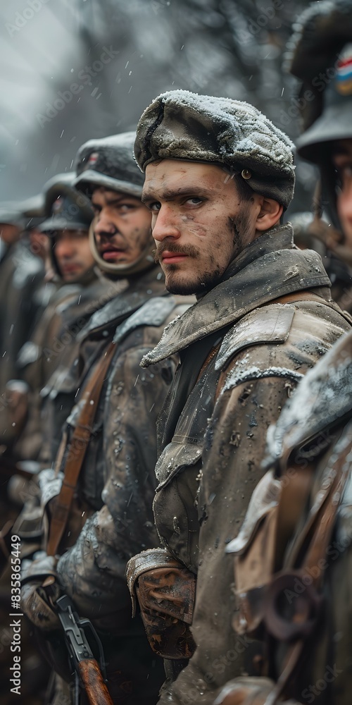 Obraz premium A soldier in a war.