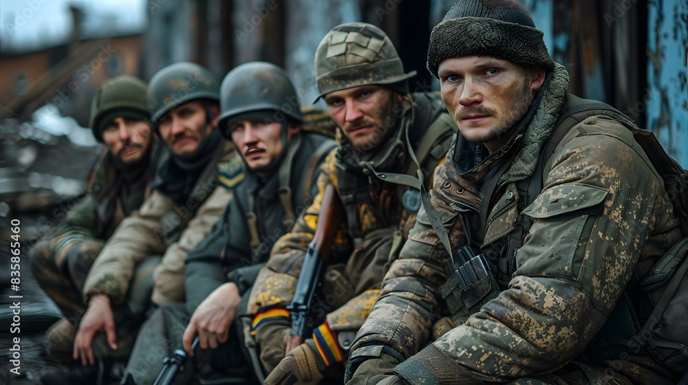 Ukrainian soldiers in the Donbas region of eastern Ukraine. Ukrainian soldiers in the Donbas region of eastern Ukraine.
