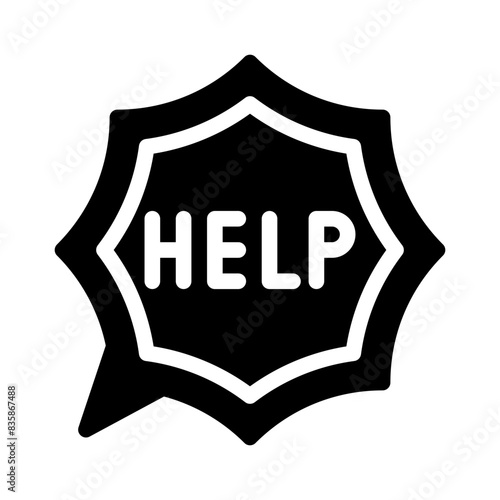 assistance glyph icon