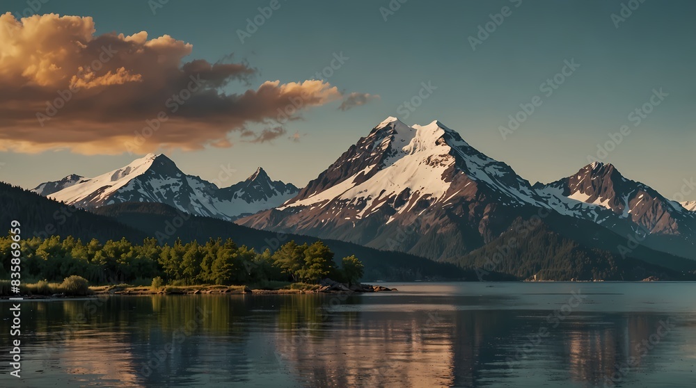 Mountain Reflection, beautiful mountain Mountain Reflection, beautiful mountain