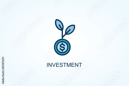 Investment vector  or logo sign symbol illustration