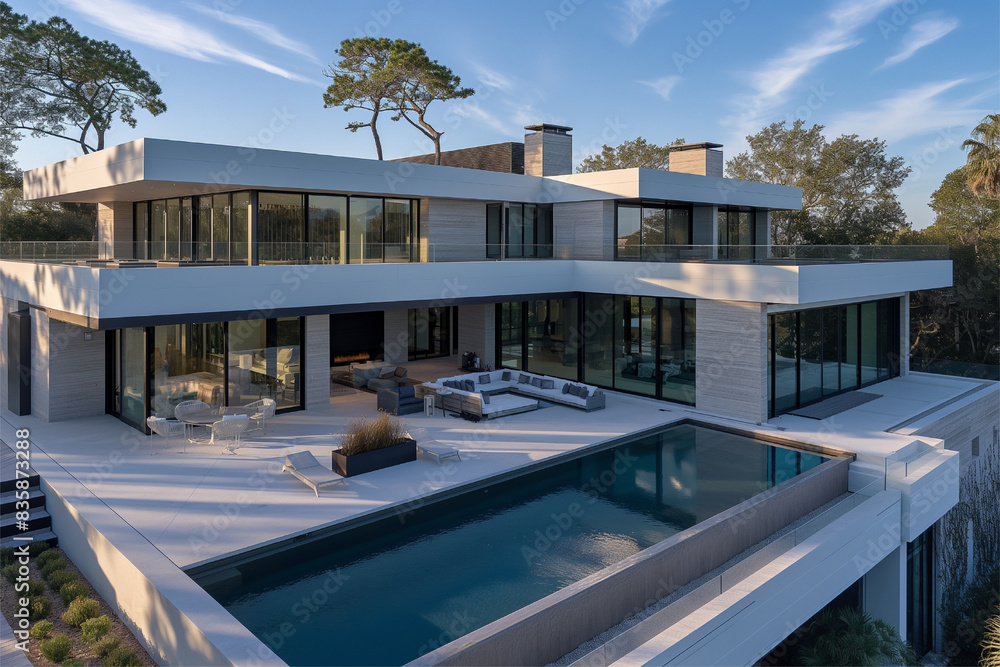 Fototapeta premium Capturing Modern Minimalist Architecture