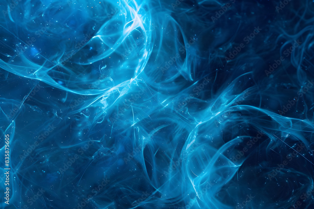 vibrant blue lights dancing in ethereal space, symbolizing ideas and creativity. generative ai vibrant blue lights dancing in ethereal space, symbolizing ideas and creativity. generative ai