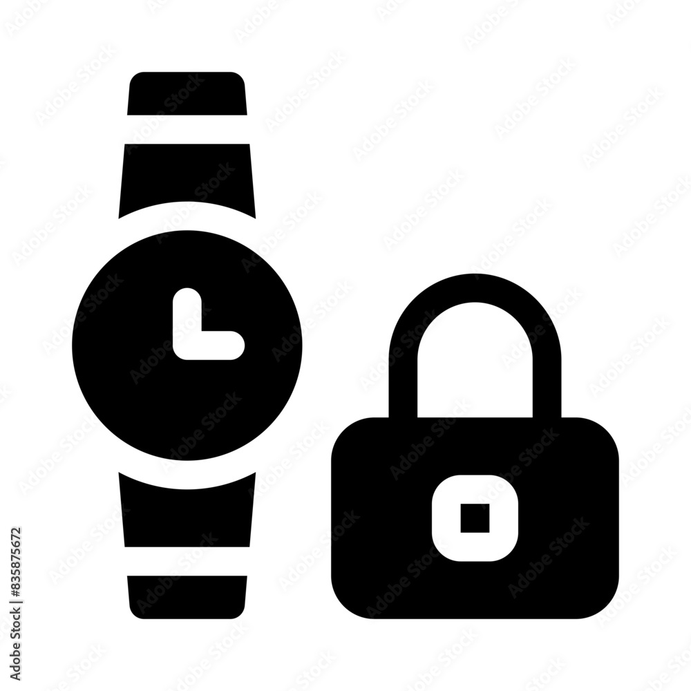 time management glyph icon time management glyph icon