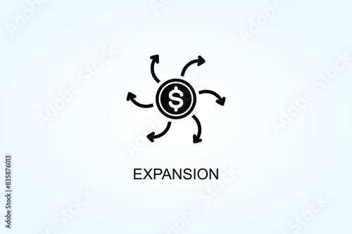Expansion Vector  Or Logo Sign Symbol Illustration