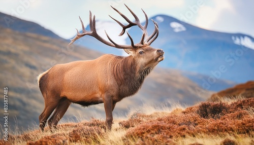 Wildlife Majesty: The Red Deer Buck in Scotland's Parks