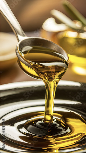 spoon pouring some honey