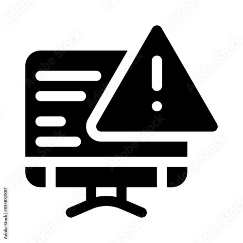 warning glyph icon