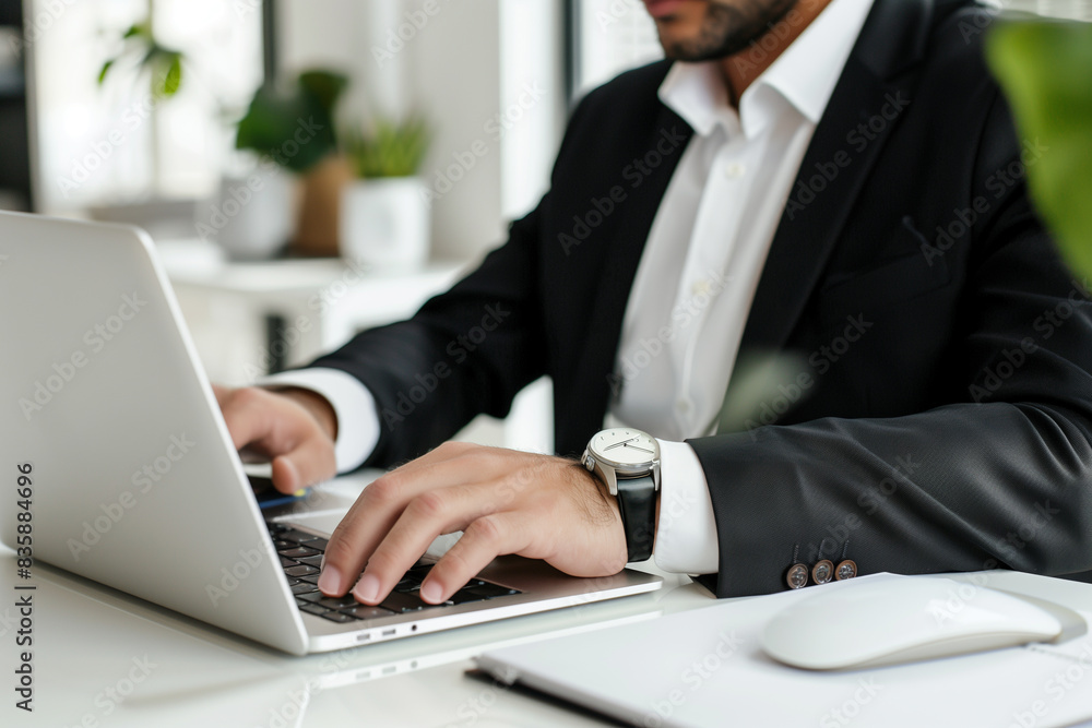 businessman working on laptop businessman working on laptop