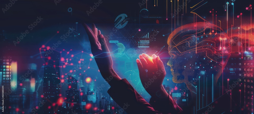Futuristic Digital Interaction Futuristic Digital Interaction