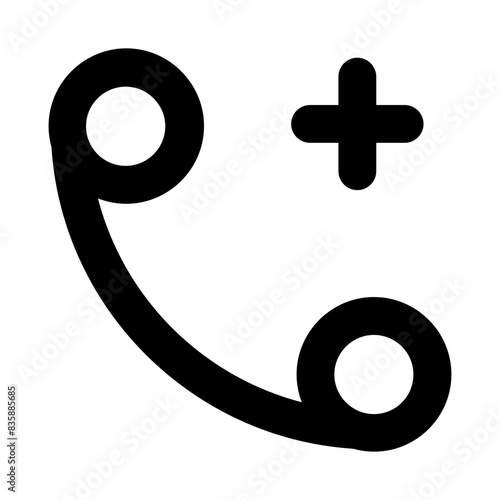 telephone add call plus line icon 