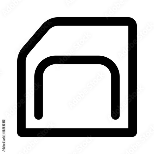 save floppy disk line icon 