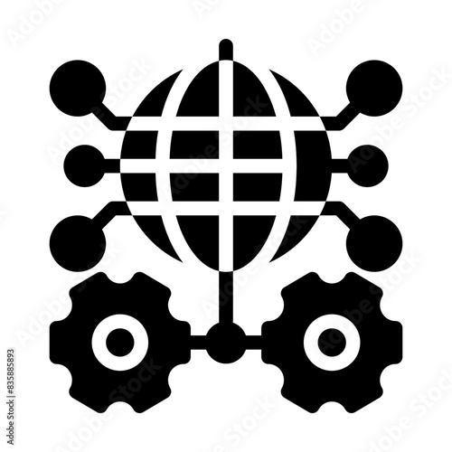 cybernetics glyph icon