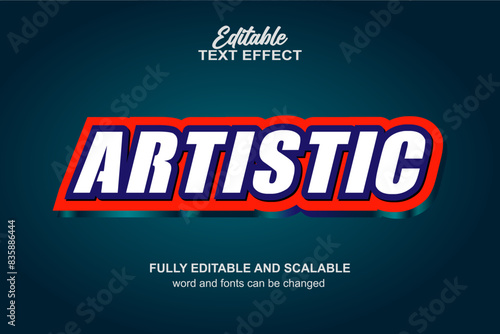ARTISTIC EDITABLE TEXT EFFECT VECTOR FILE