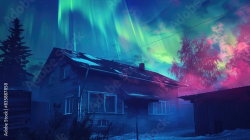 Northern Lights in the backdrop