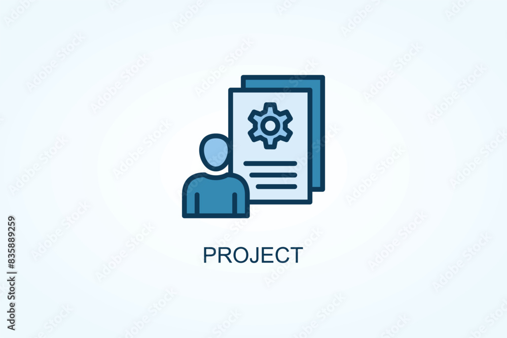 Project vector or logo sign symbol illustration Project vector or logo sign symbol illustration