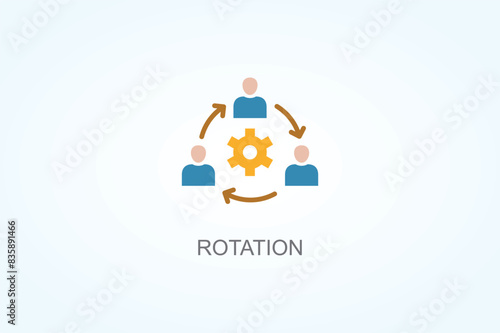 Rotation Vector  Or Logo Sign Symbol Illustration
