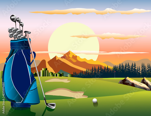 Golf course background