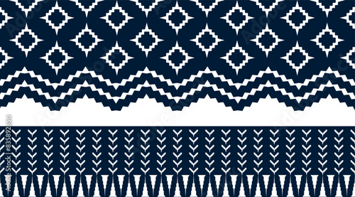 Geometric abstract fabric ethnic pattern seamless tradition background design .