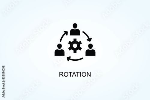 Rotation Vector  Or Logo Sign Symbol Illustration
