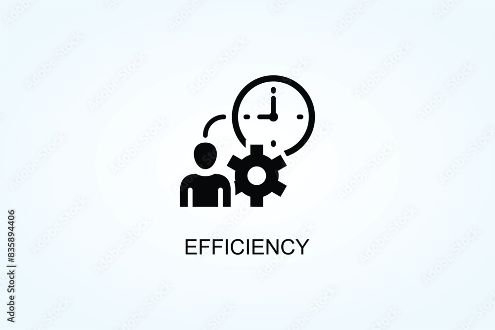 Efficiency Vector Or Logo Sign Symbol Illustration Efficiency Vector Or Logo Sign Symbol Illustration