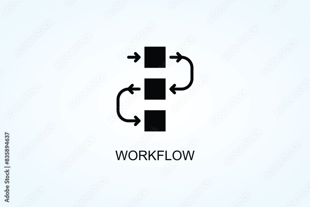 Workflow Vector Or Logo Sign Symbol Illustration Workflow Vector Or Logo Sign Symbol Illustration