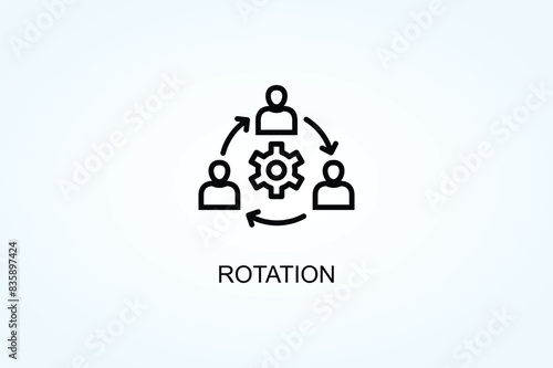 Rotation Vector  Or Logo Sign Symbol Illustration